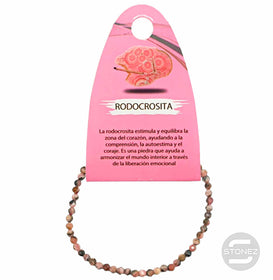 600601963 Pulsera Facetada Rodocrosita 4 mm