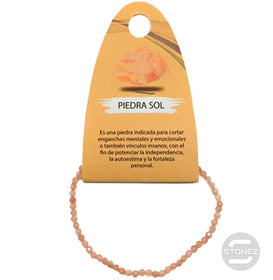 600601994 Pulsera Facetada Piedra Sol 3 mm