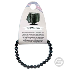 600602009 Pulsera Facetada Turmalina 6 mm