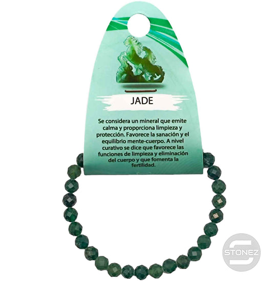 600602028 Pulsera Facetada Jade Canada 6 mm