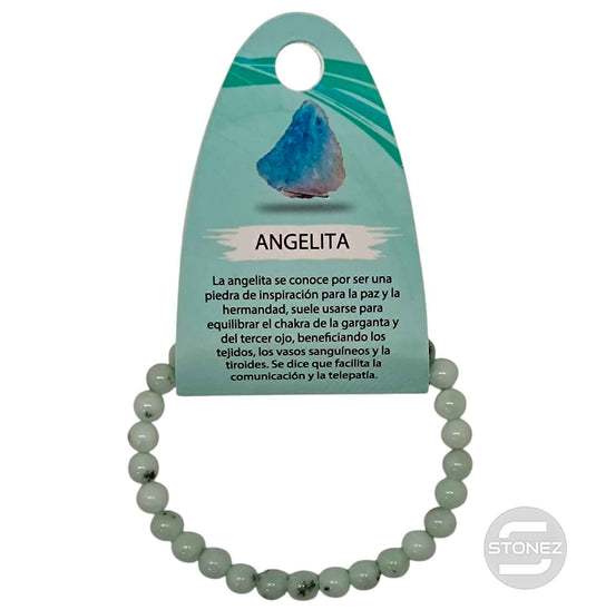 600602520 Pulsera Piedra Natural Angelita Verde 6 mm