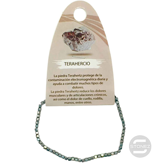 600602530 Pulsera Facetada Terahercio Cubo 2X2 mm