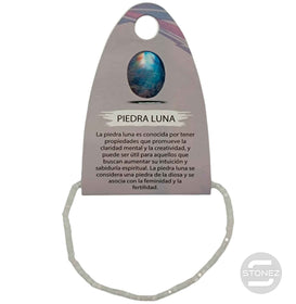 600602538 Pulsera Facetada Piedra Luna Cubo 2X2 mm