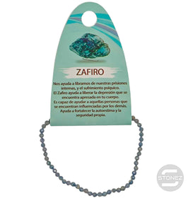 600602564 Pulsera Facetada Zafiro 3 mm