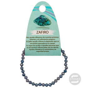 600602566 Pulsera Facetada Zafiro 5 mm