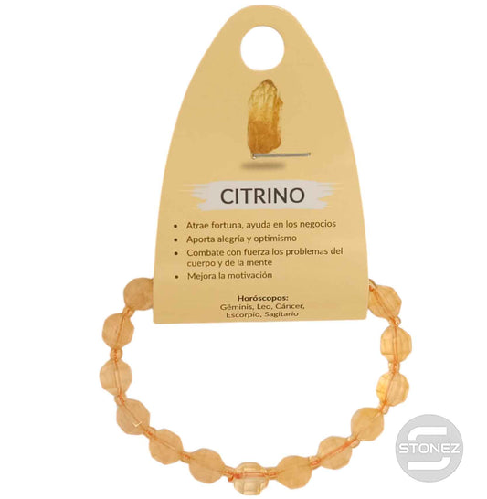 600603196 Pulsera Facetada Citrino 8 mm