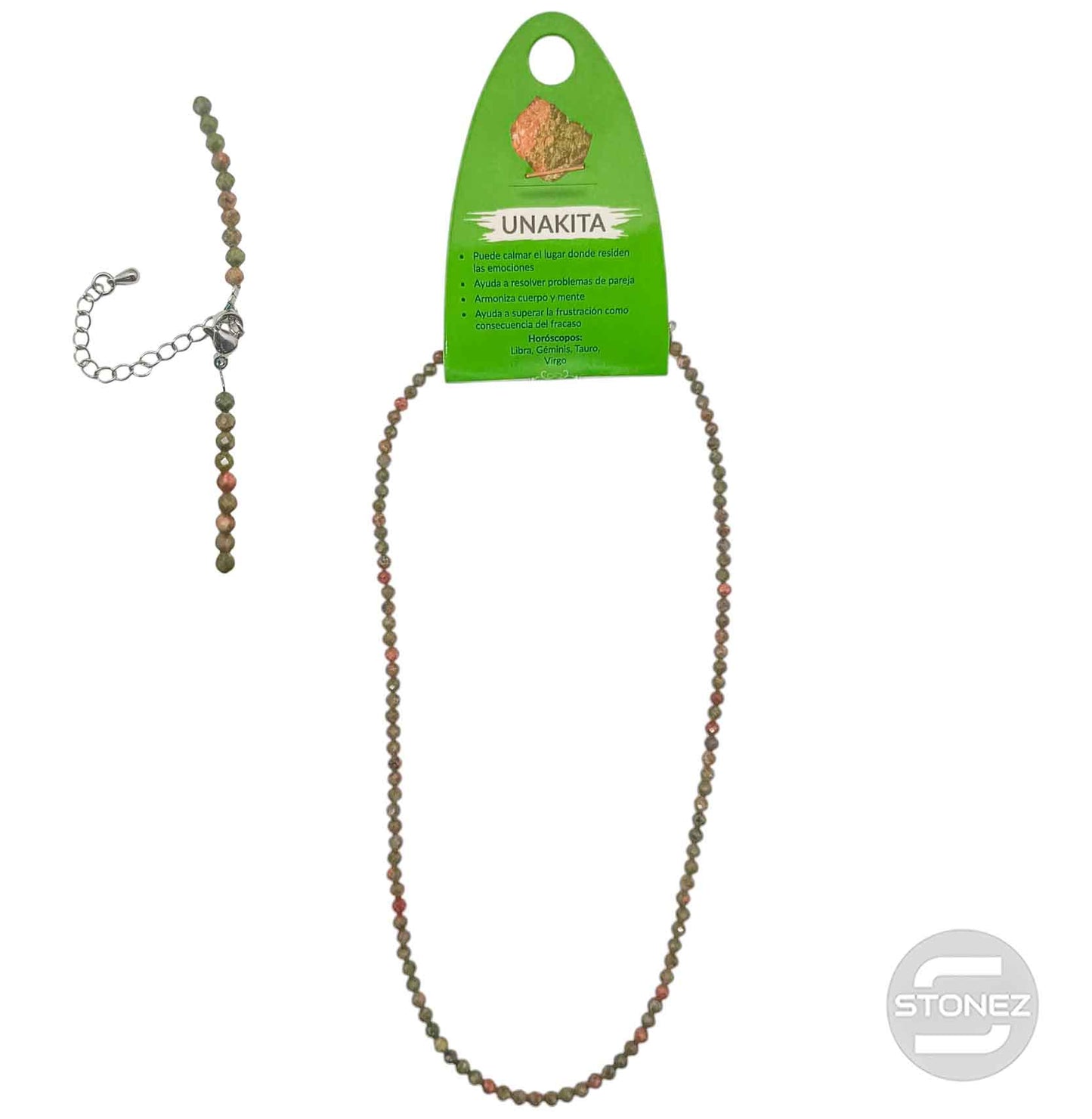 600603276 Collar Unakita 3 mm Facetada 40+5 Cms Cierre Acero