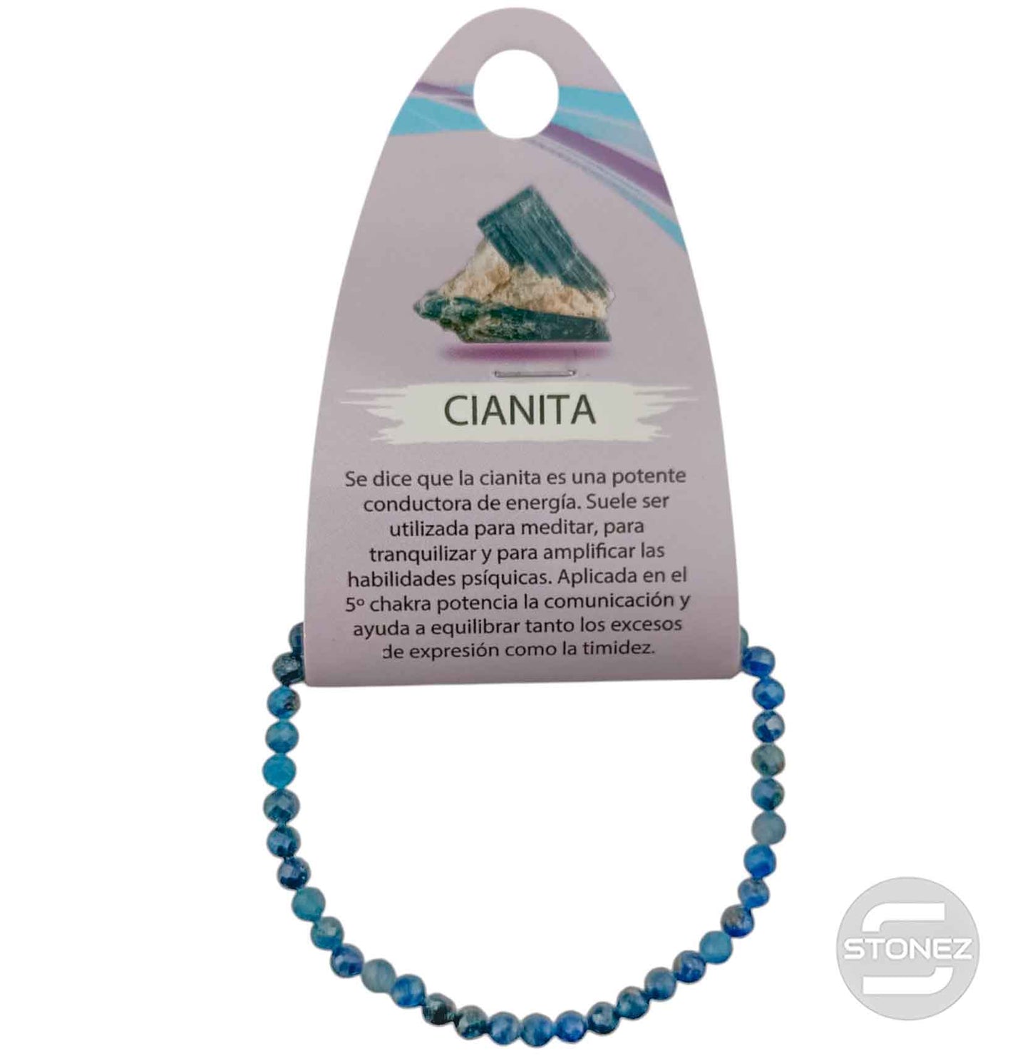 600603284 Pulsera Facetada Cianita 4 mm