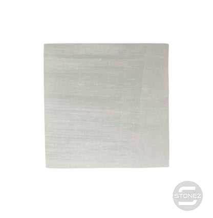 600702503 Plato Cuadrado Selenita Liso 10 Cms Aprox