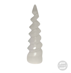 600702509 Obelisco Espiral en Selenita 15 Cms Aprox.