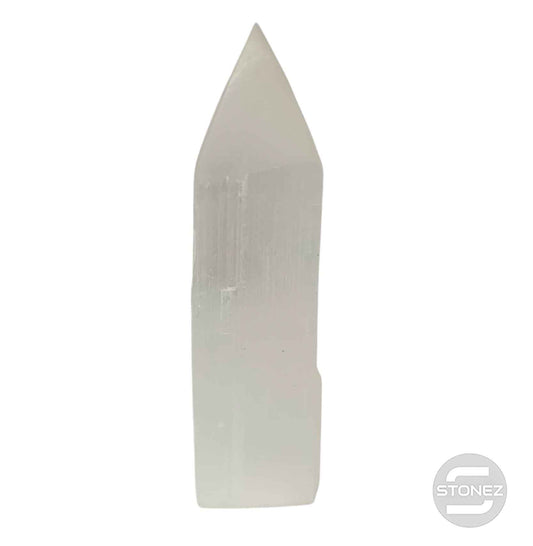 600702511 Obelisco Selenita Bruto Punta Pulida 20 Cms Aprox