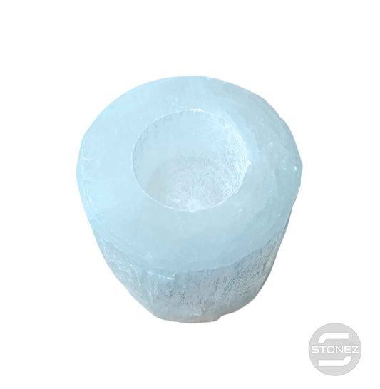 600702638 Porta Vela Portavela Selenita 8 Cms Aprox