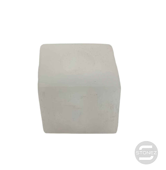 600702640 Porta Vela Cubo Selenita 8 Cms Aprox