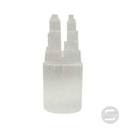 600702935 Torre Selenita Doble Punta 20 Cms Aprox