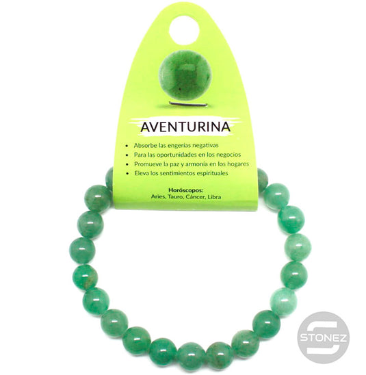 60088-12 Pulsera De Hombre 22 Cms Aprox Aventurina 10 mm