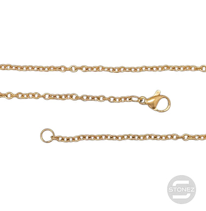 60132 Paquete 5 Cadenas Acero Dorado 60 CMS 1 mm Aprox De Grosor A6