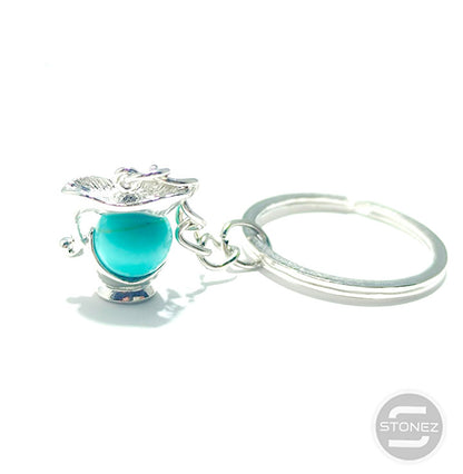 60254-01 Llavero Horóscopo Acuario Piedra Turquesina