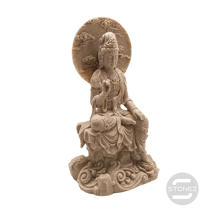 Cargue la imagen en el visor de la galería, 60291 Figura En Resina Quan Yin 19 X 10 Cms Aprox.
