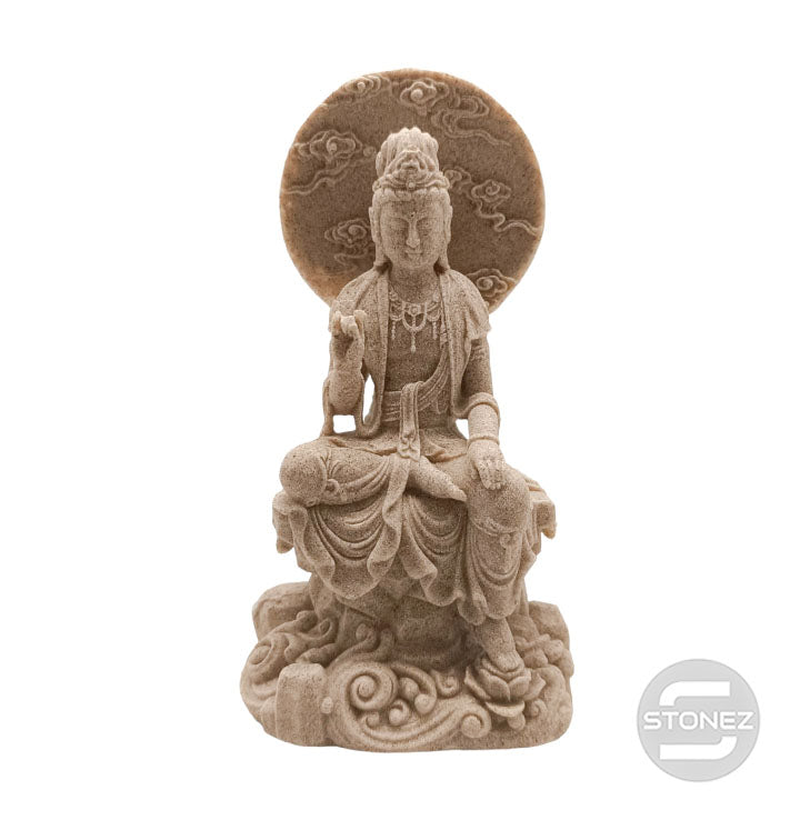 Cargue la imagen en el visor de la galería, 60291 Figura En Resina Quan Yin 19 X 10 Cms Aprox.
