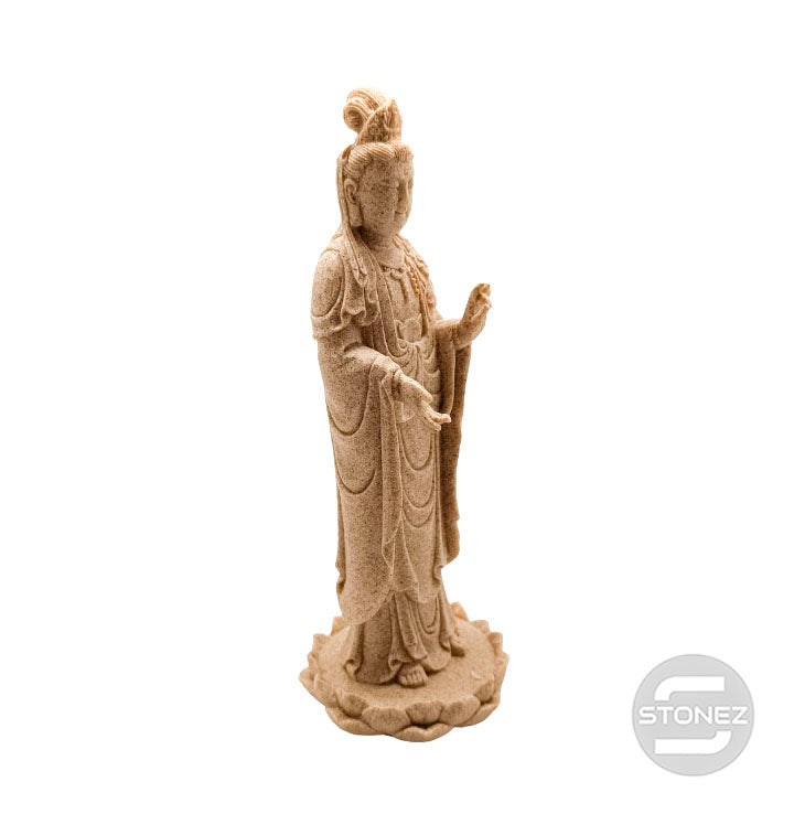 Cargue la imagen en el visor de la galería, 60303 Figura En Resina Quan Yin 22 X 8 Cms Aprox.
