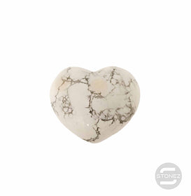 60390-14 Corazón Mineral Howlite 4 Cms Aprox.