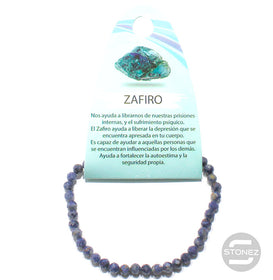 60525 Pulsera Facetada Zafiro 4mm