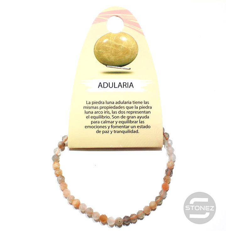 60529 Pulsera Facetada Adularia 4mm