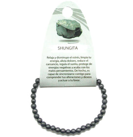 6055300 Pulsera Piedra Natural Shungita 4 mm