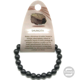 6055700 Pulsera Piedra Natural Shungita 8 mm