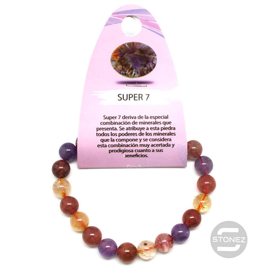 6056000 Pulsera Piedra Natural Super 7 8 mm