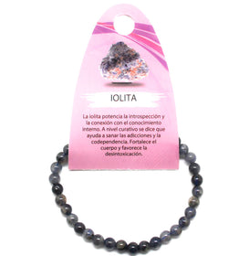 6056100 Pulsera Piedra Natural Iolita 5 mm