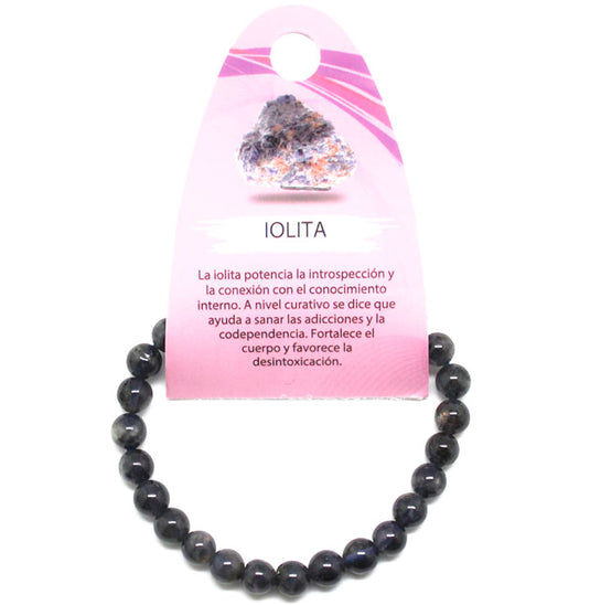 6056200 Pulsera Piedra Natural Iolita 7 mm