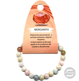 6057100 Pulsera Piedra Natural Morganita 7 mm