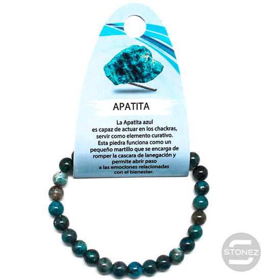 6057700 Pulsera Piedra Natural Apatita 6 mm