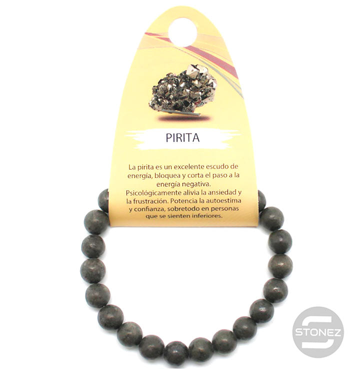 6058200 Pulsera Piedra Natural Pirita 8 mm