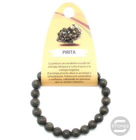 6058200 Pulsera Piedra Natural Pirita 8 mm