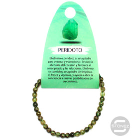 6059100 Pulsera Piedra Natural Peridoto 5 mm