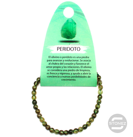 6059100 Pulsera Piedra Natural Peridoto 5 mm