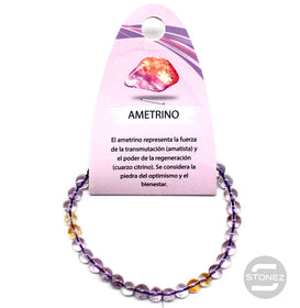 6059200 Pulsera Piedra Natural Ametrino 6 mm