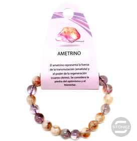 6059300 Pulsera Piedra Natural Ametrino 8 mm