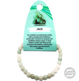 6059800 Pulsera Piedra Natural Jade 6 mm