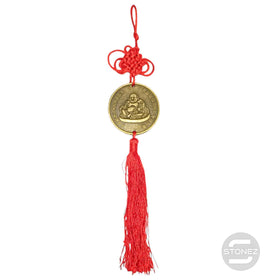 60628-08 Colgante Feng Shui Buda Feliz 30 Cms Aprox Largo