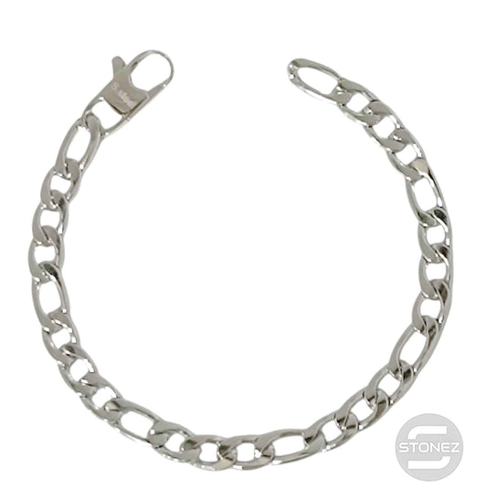60777 Pulsera Eslabones Acero 7 mm Grosor  22Cms Largo Aprox