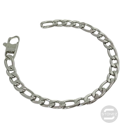 60777 Pulsera Eslabones Acero 7 mm Grosor  22Cms Largo Aprox