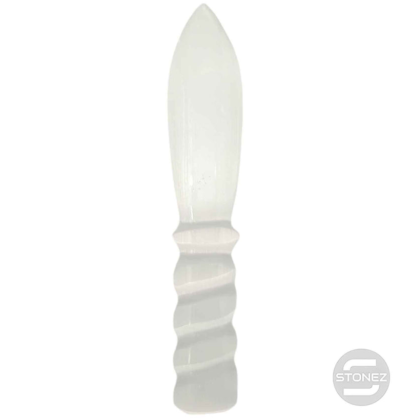 Cargue la imagen en el visor de la galería, 60793-01 Cuchillo/Puñal  Selenita 20 Cms Aprox
