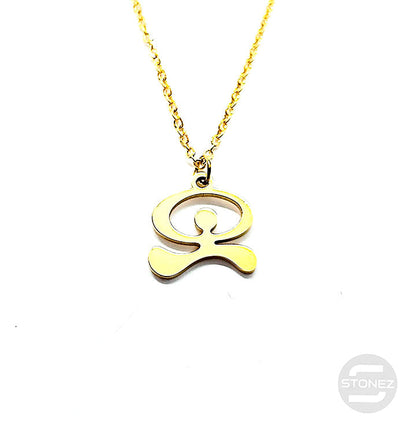 60797-23 Collar Acero Dorado Indalo 13 mm Y Cadena 40+5 Cms