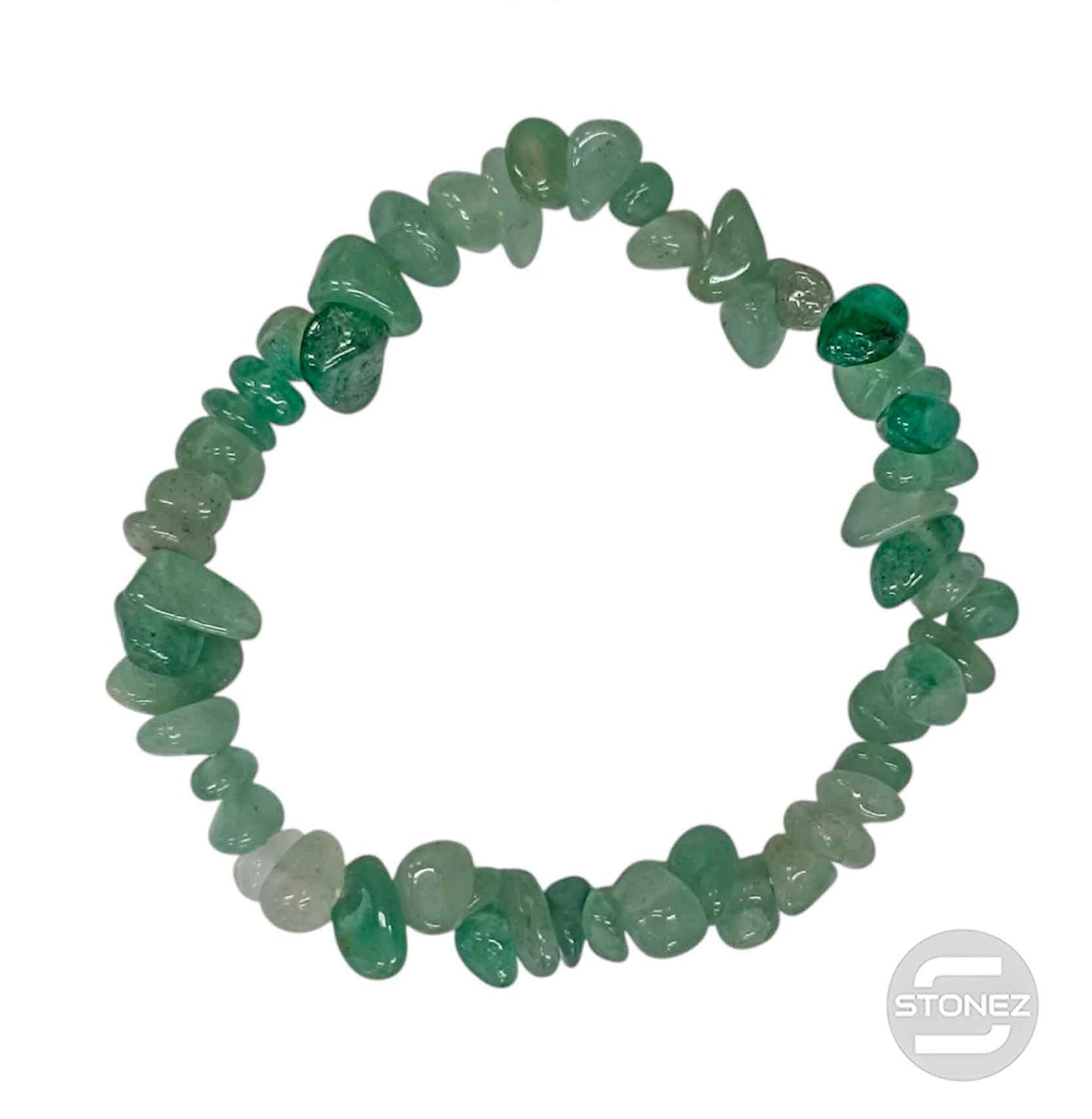 60954-12 Pulsera Piedra Natural Chips Aventurina