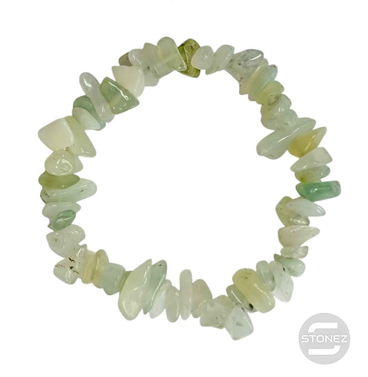 60954-93 Pulsera Piedra Natural Chips Jade Claro