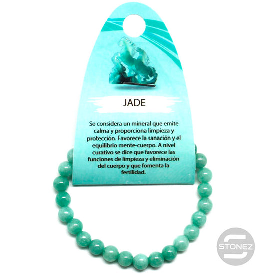 6095900 Pulsera Piedra Natural Jade Burma 6 mm