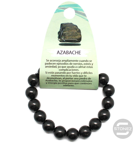 6096300 Pulsera Piedra Natural Azabache 10 mm